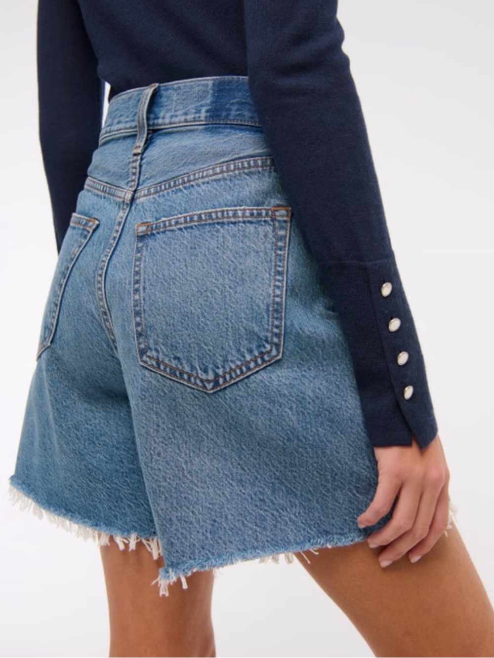 Abercrombie & Fitch “The Loose Short” Denim High-Rise